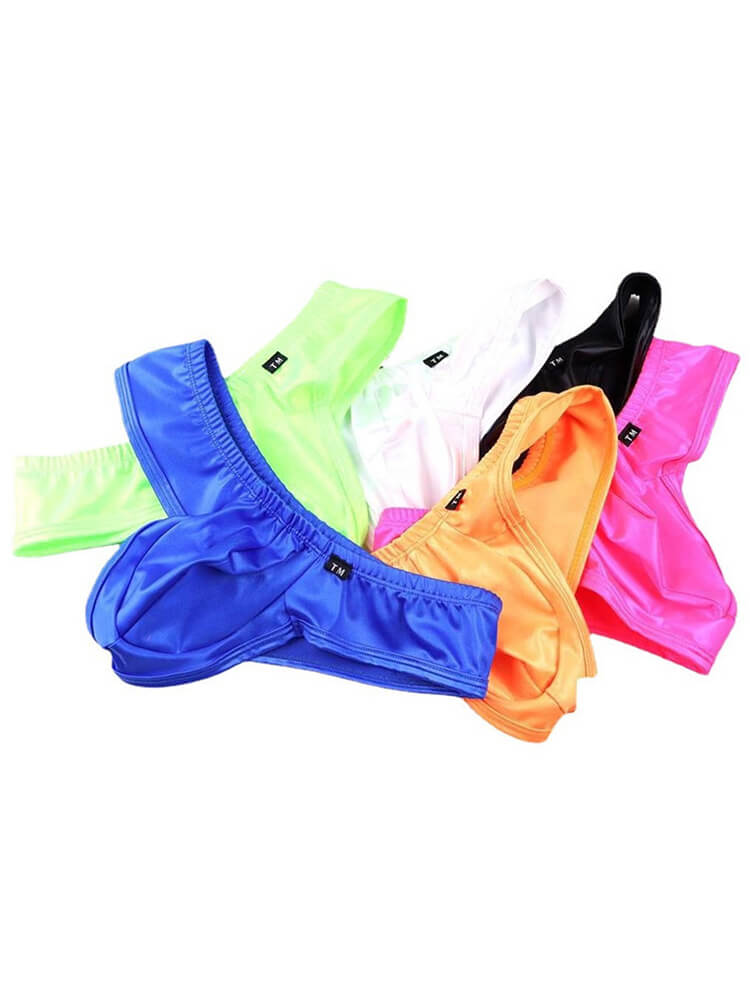 Men's Solid Sexy Low Waist Breathable Briefs