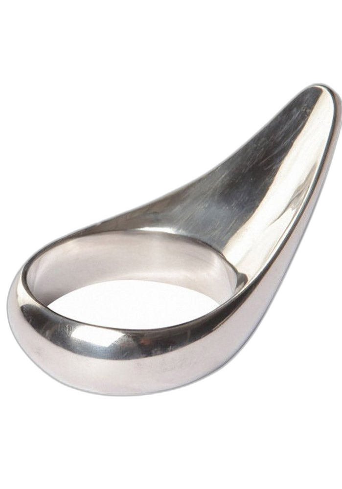 ruff GEAR Stainless Steel Teardrop Cock Ring Large 55mm