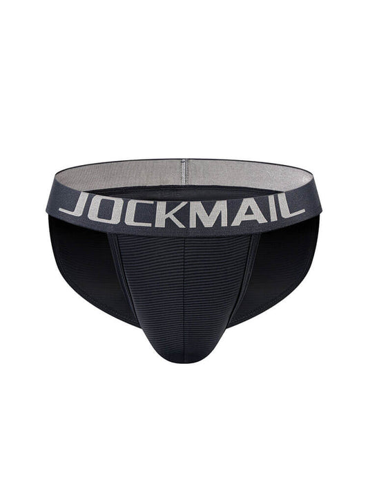 Men's Solid Color U-Convex Pouch High-Cut Briefs