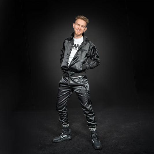 NYLON KINKSTER TRACK JACKET BLK