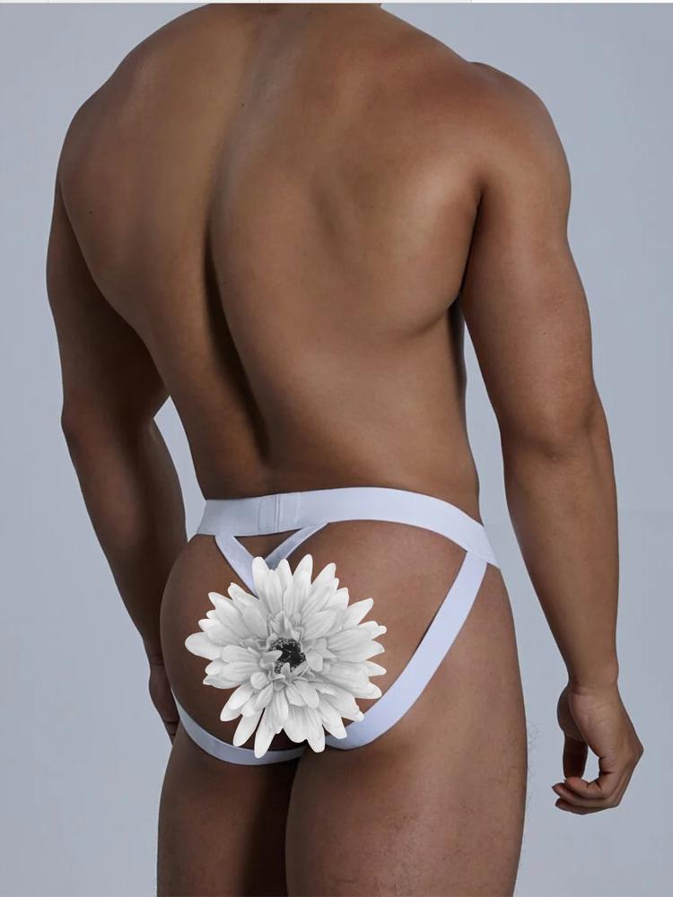 Men's Non-Marking Low Waist Black Jockstrap