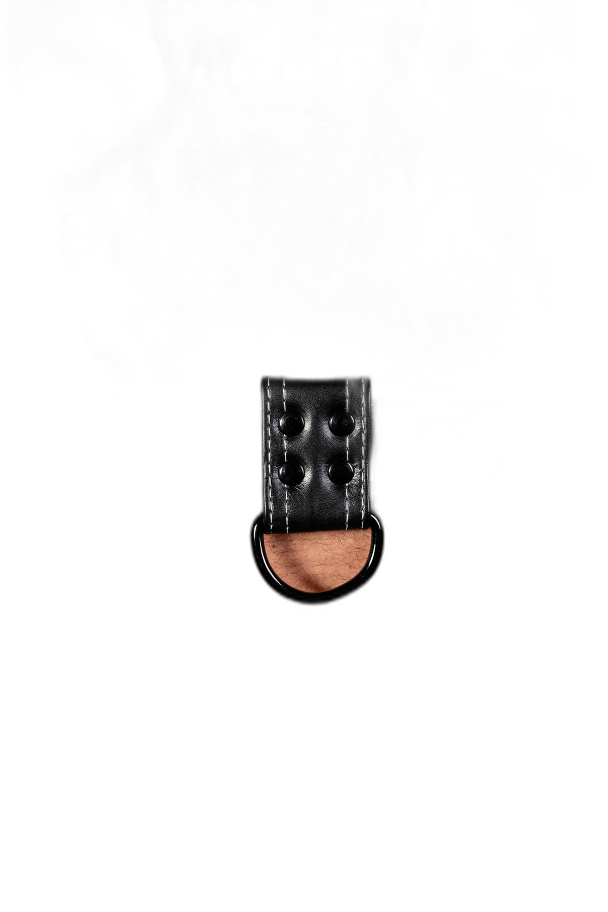 ruff GEAR RAW Leather Bulldog Harness Black White
