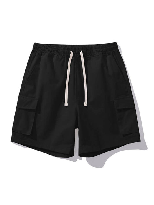 Men's Casual Side Pockets Pure Cotton Shorts