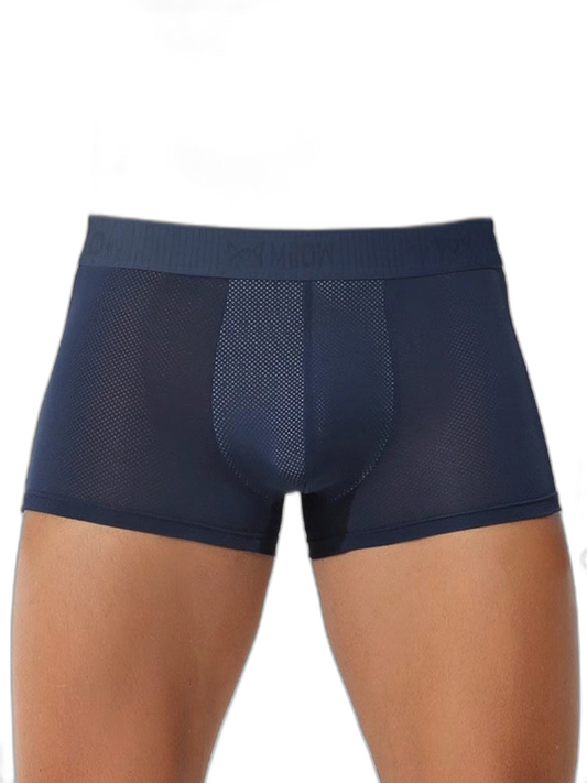 3 Pack Men's Ultra-thin Ice Silk Seamless Solid Trunks