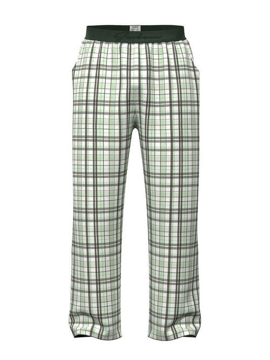 Men's Stylish Striped Plaid Casual Lounge Pants