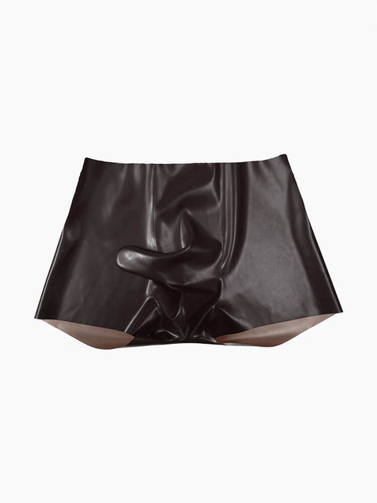 Men's Tight Latex Bullet-Separated Boxer Briefs
