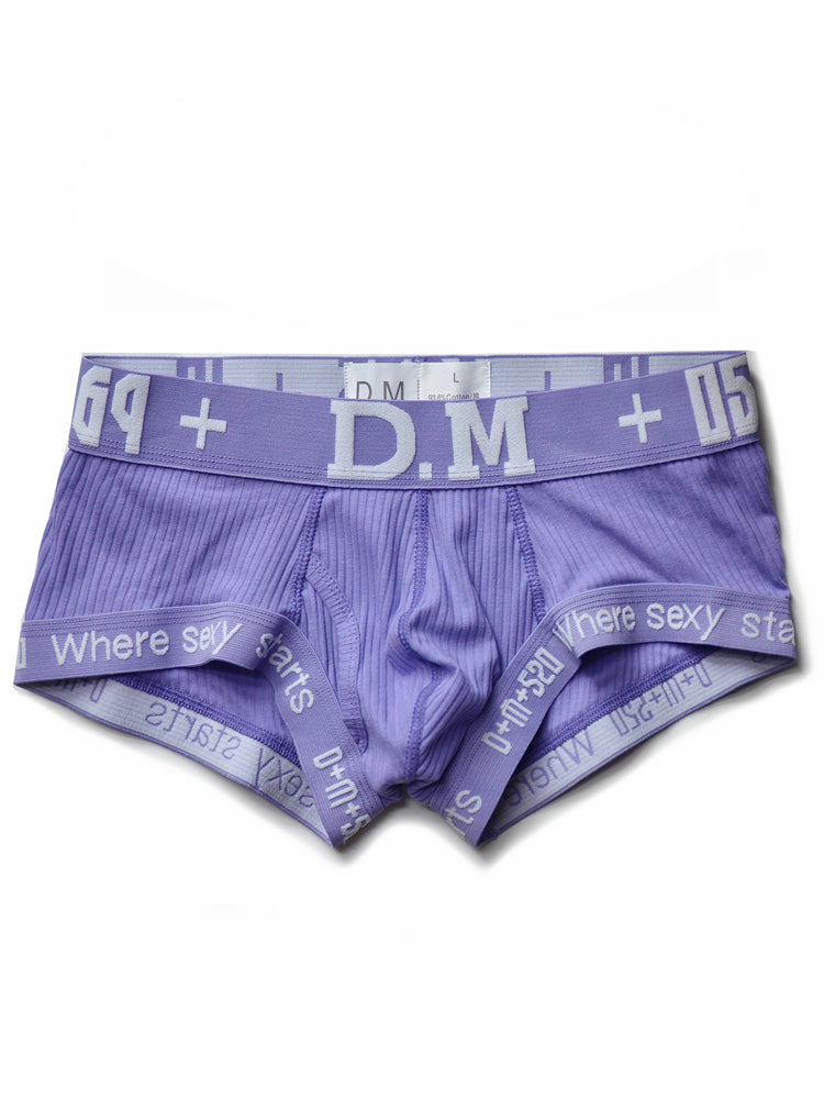 D.M Low Waist Sexy Cotton Comfort Capsule Boxer Briefs