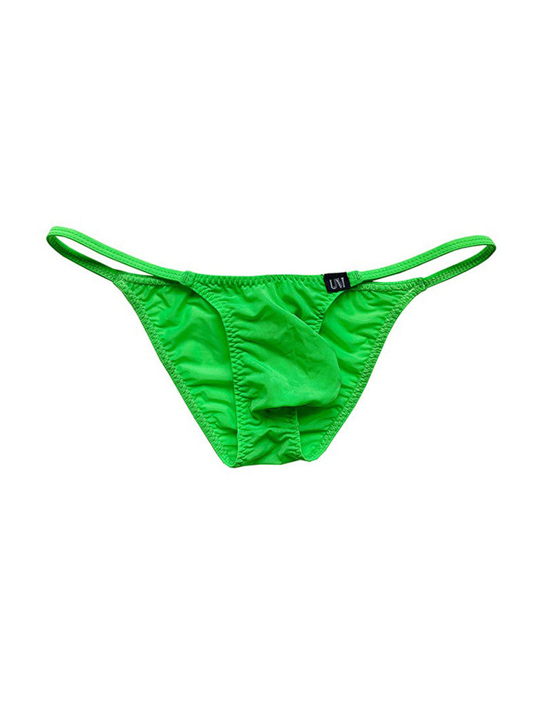 Men's Solid Color Thin Semi Transparent Briefs