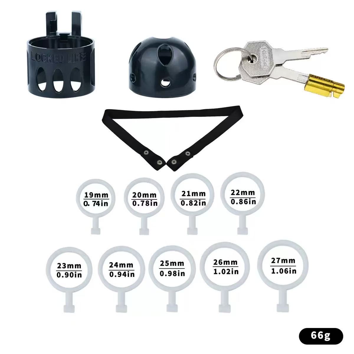 Ringless Male Chastity Cage – Coronal Sulcus Lock Design | Clasp-Free Chastity Cage