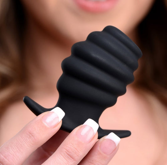 Hive Ass Tunnel Silicone Ribbed Hollow Anal Plug