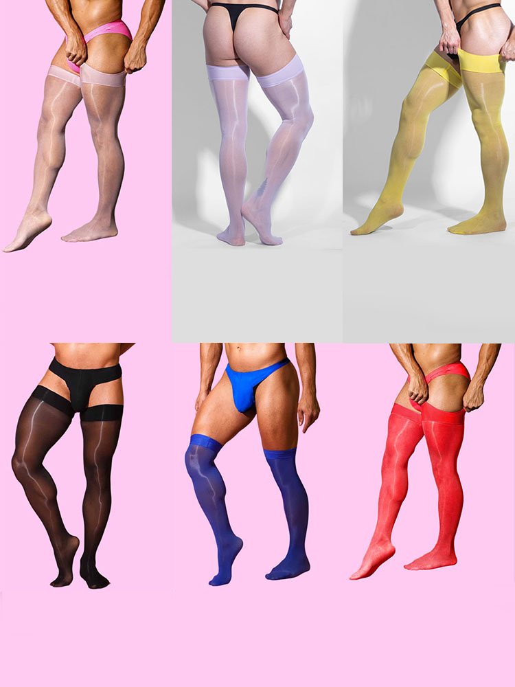 Knee High Nylon Stockings - Black