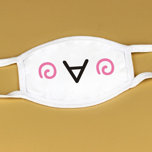 Kawaii Anime White Face Masks