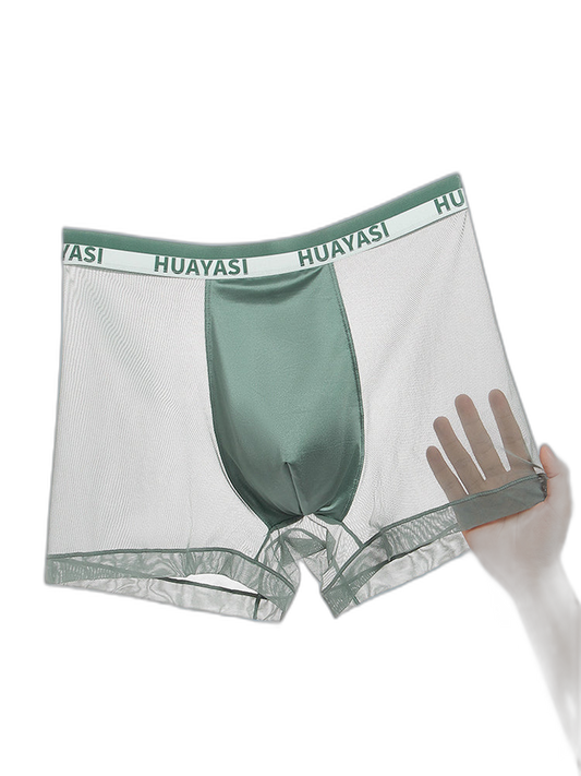 3 Pack Men's Ice Silk Seamless Breathable Quick-Drying Trunks