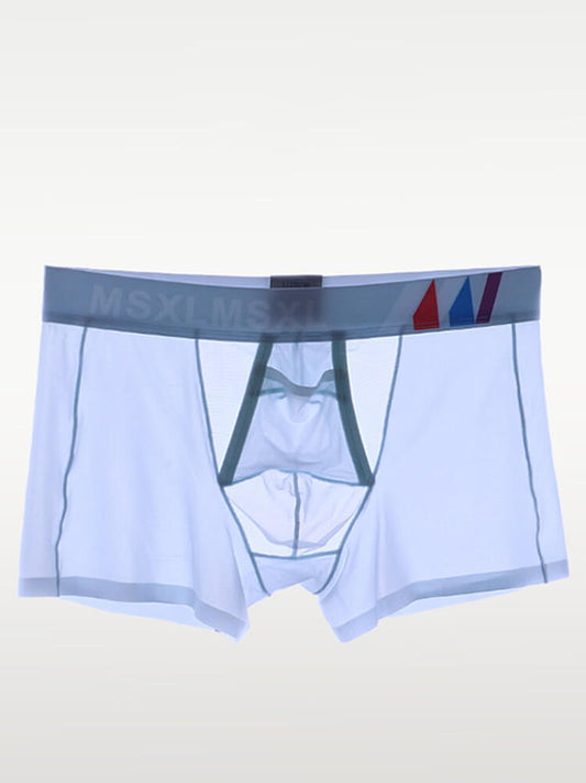 Men's Sexy Sheer Gun Bullet Separation Thin Trunks