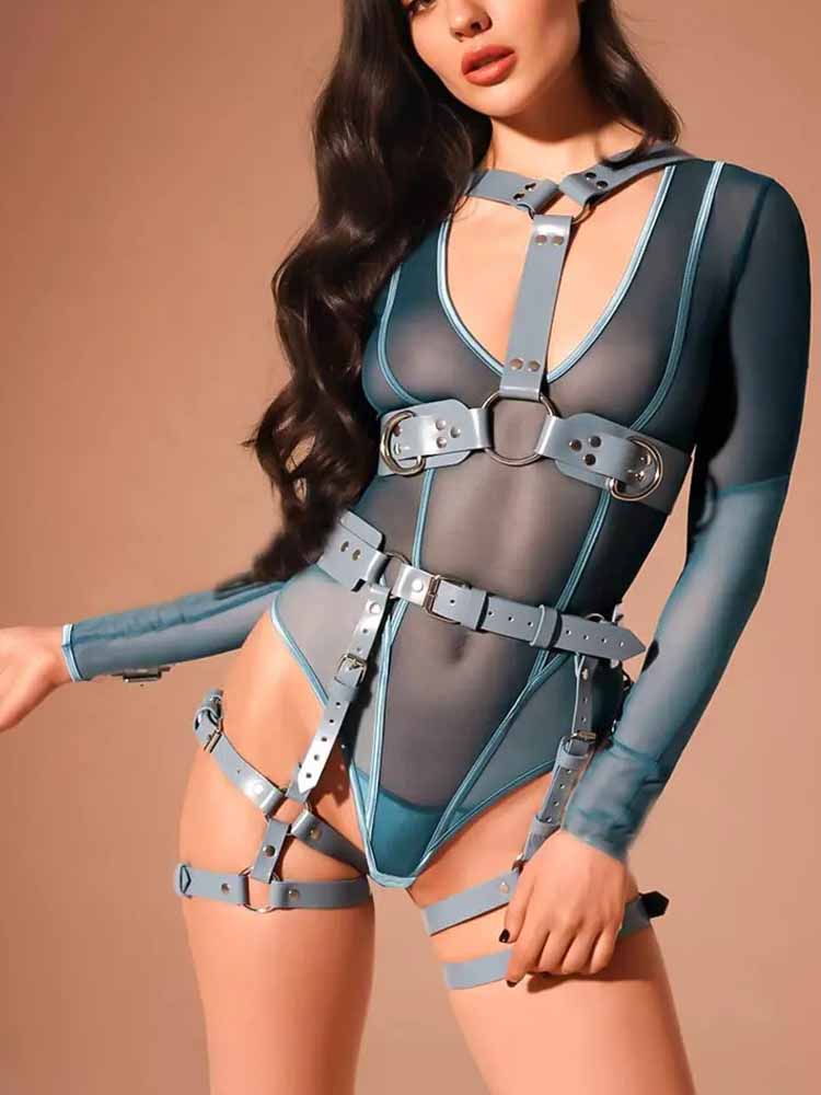 Adjustable Bondage Garment 3-Piece Set