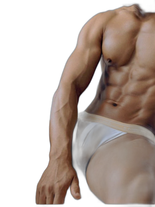 2 Pack Men's U-Pouch Gym Fitness Breathable Cotton Briefs