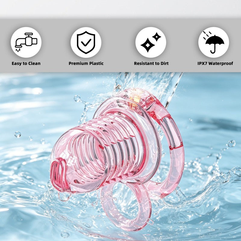 Transparent Flexible Chastity Cage with Stretchable Design (R6)