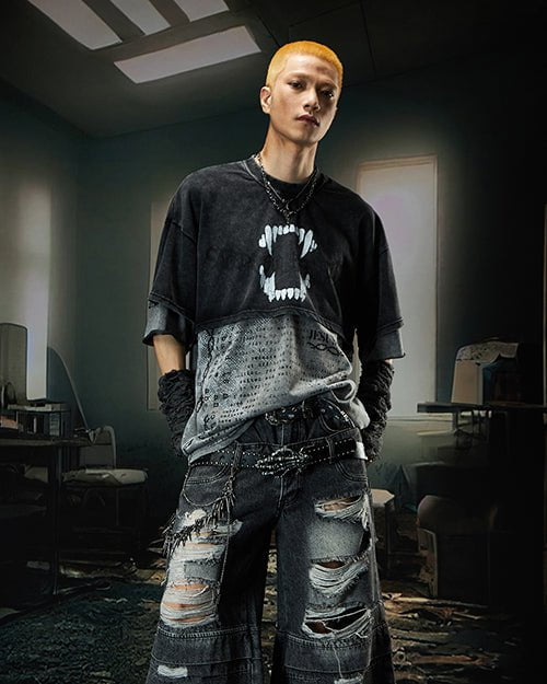 Layered Washed Graphic Tee