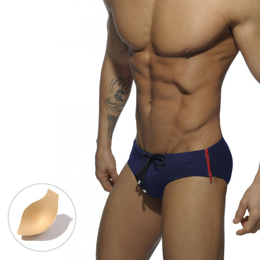 Men's Fashion Side Zip Swim Briefs