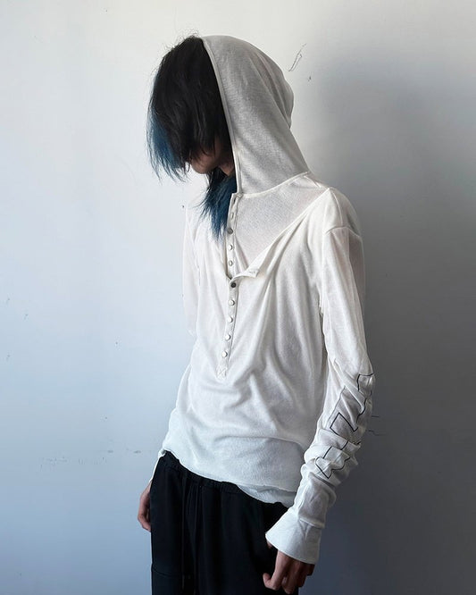 Slim Fit Long Sleeve Pullover with Unique Design