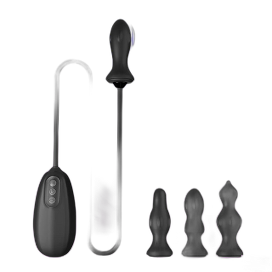 Inflatable Butt Plug - 10 Frequency Anal Vibrator - Anal Trainer