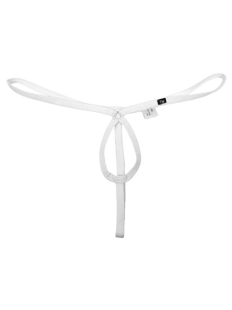 Men's Solid Color Sexy Thin Strap Thong