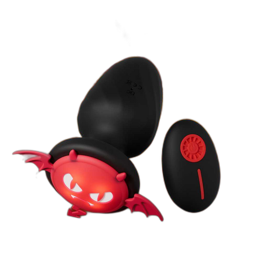 Puck - 12 Frequency Vibrating Butt Plug - Remote Control Anal Plug - Anal Dilator - Soft Silicone Anal Toy