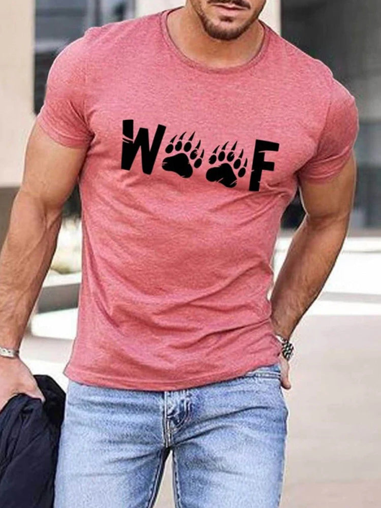 Men's Pride Gay Woof Bear Print T-Shirt