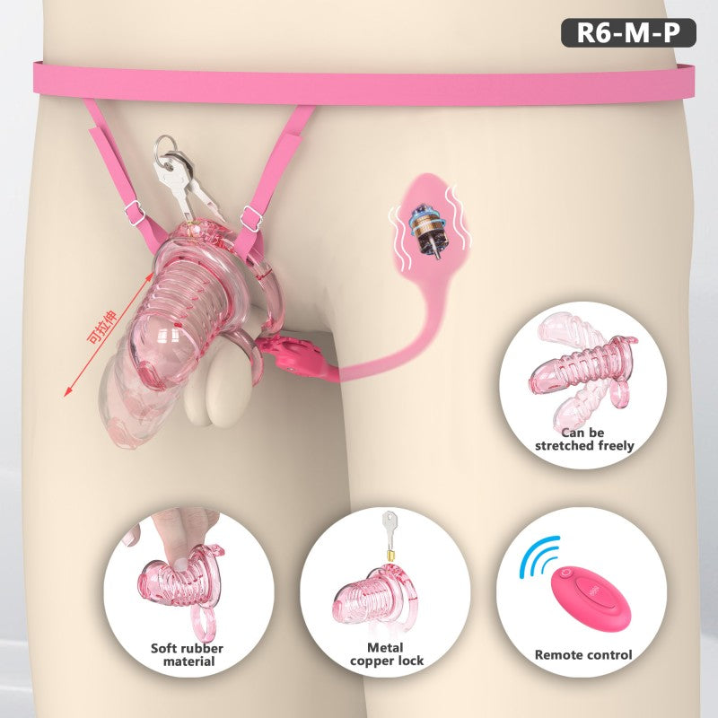 Transparent Flexible Chastity Cage with Stretchable Design (R6)