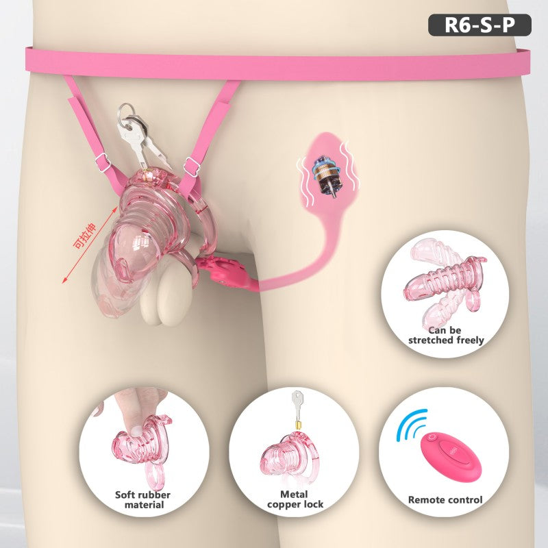 Transparent Flexible Chastity Cage with Stretchable Design (R6)