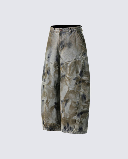 Ghosted Camo Baggy Pants