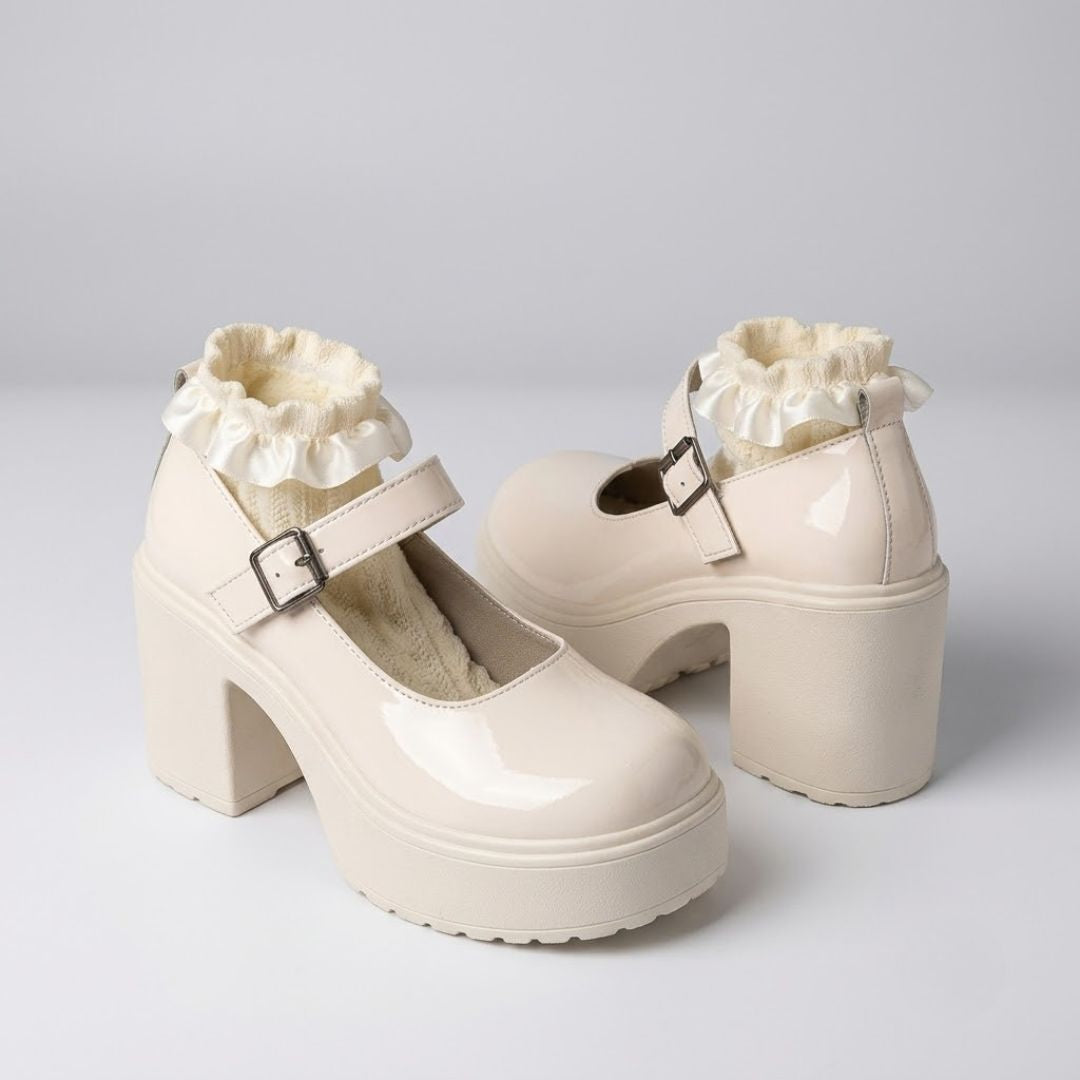 Darling Rosette Mary Jane Heels