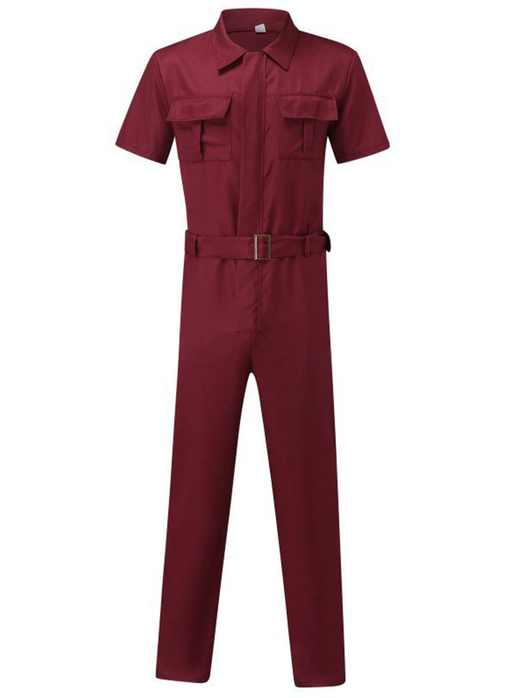 Casual Men's Uniform Workwear Jumpsuit
