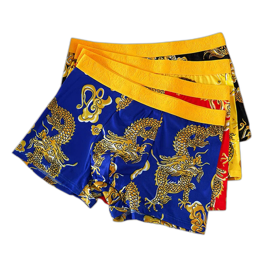 Dragon Daddy Bold Print Men’s Boxer Shorts (4 Pack)