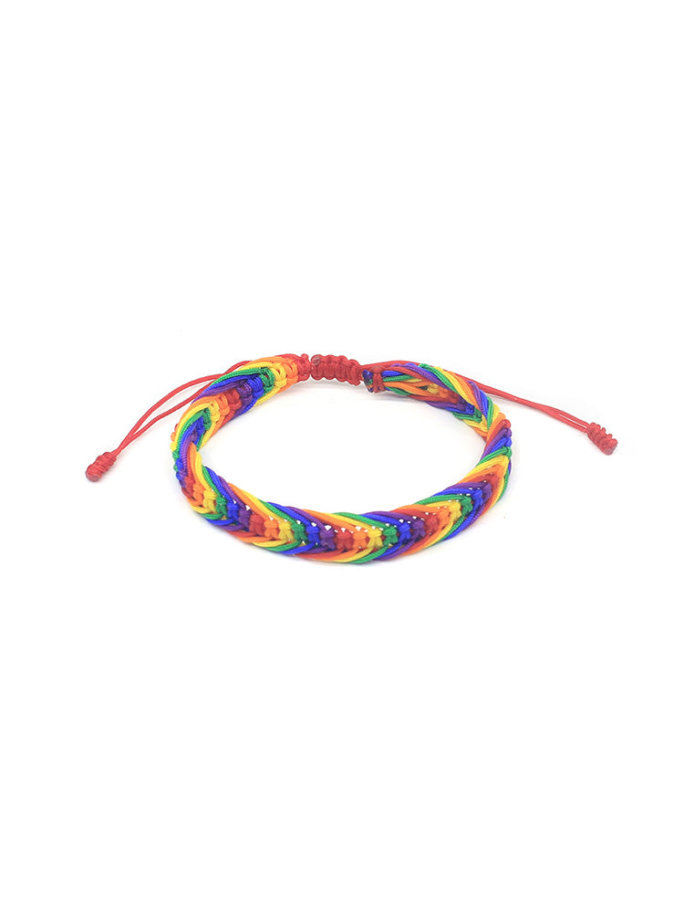 Rainbow Hand-knitted Bracelet