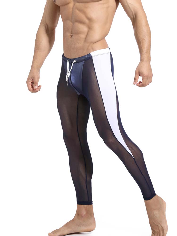 Men's High Elastic Transparent Sport Slim Pants