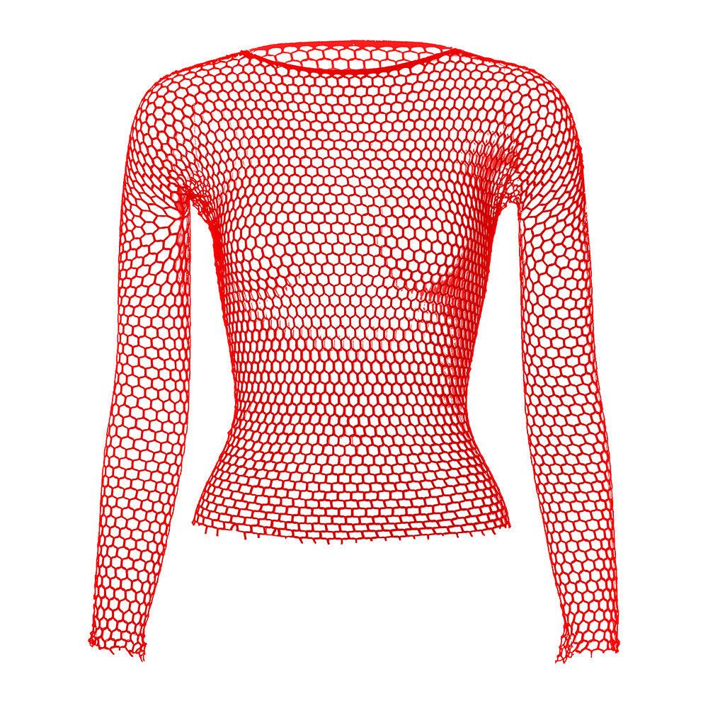 Men's Mesh Fishnet Long Sleeves