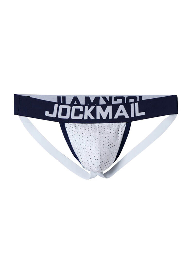 Men's Sexy Printed Low-Rise Cutout Jockstrap
