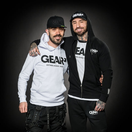 LEADER ZIP HOODIE BLK/WHT