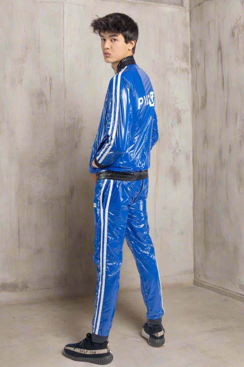 TOUCH UP - blue / white - PANTS - NYLON