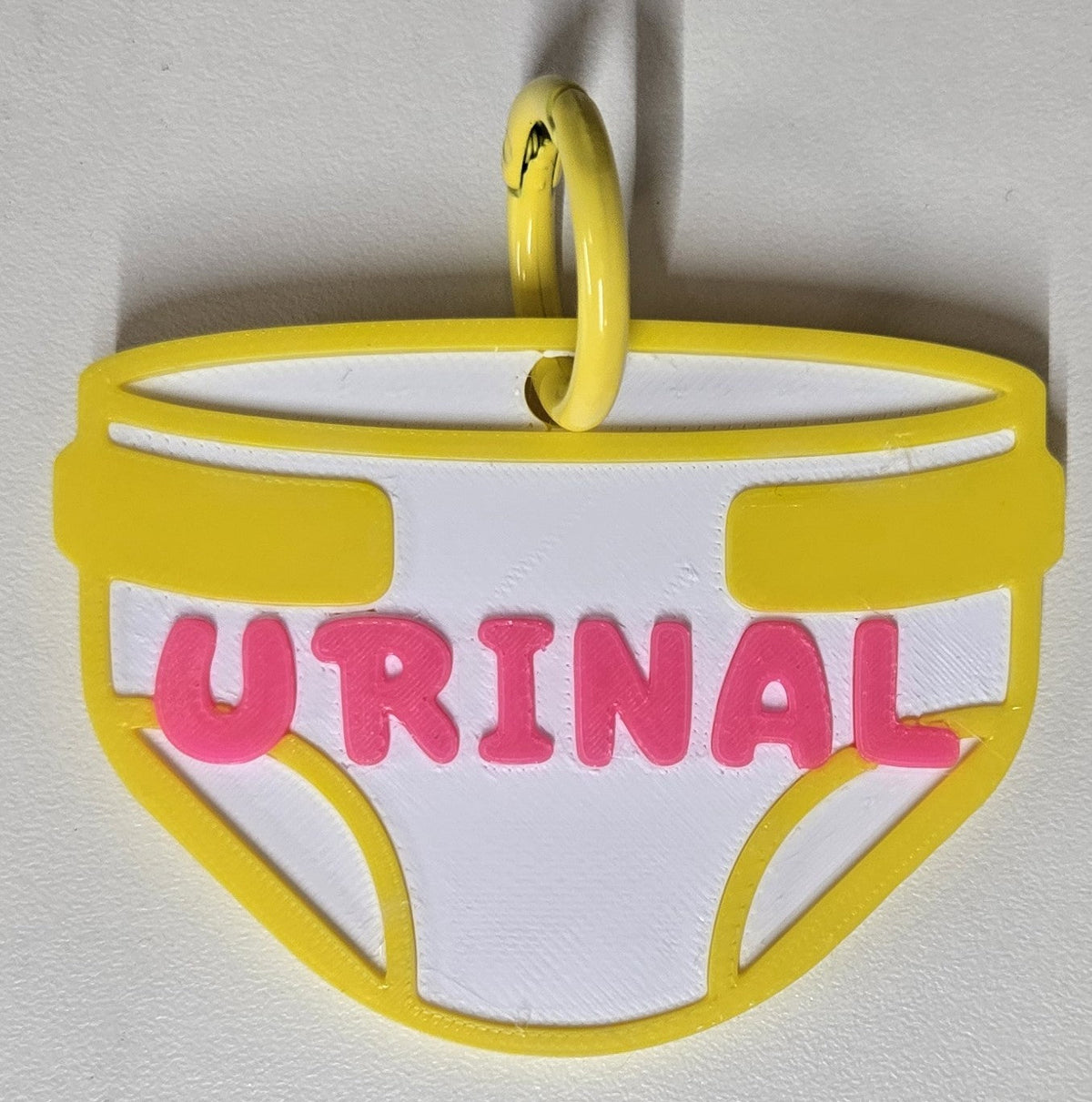 ABDL Diaper, Urinal Keychain / Bag Tag – Colorful Identity Bag Charm
