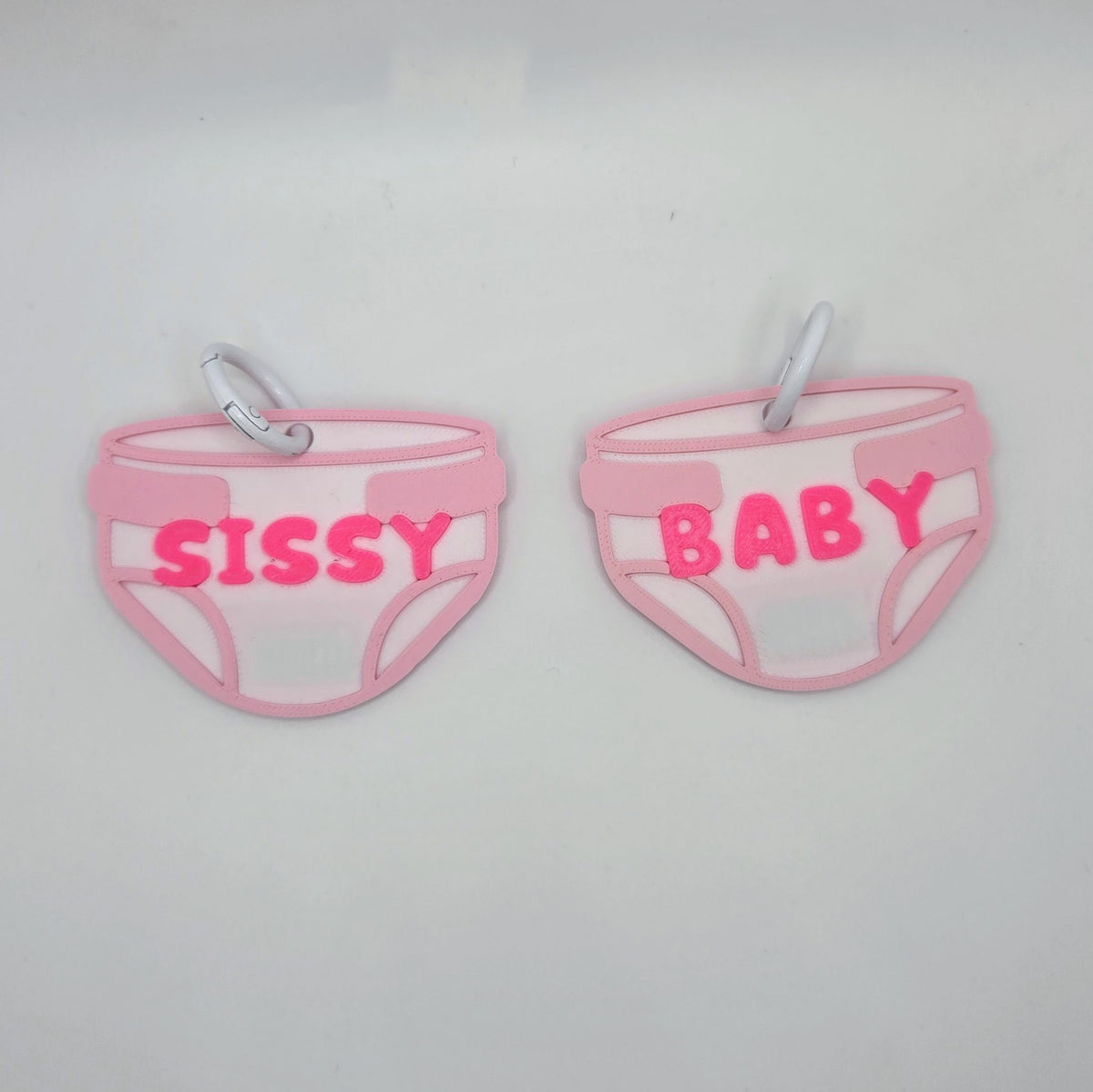 ABDL Diaper, Urinal Keychain / Bag Tag – Colorful Identity Bag Charm