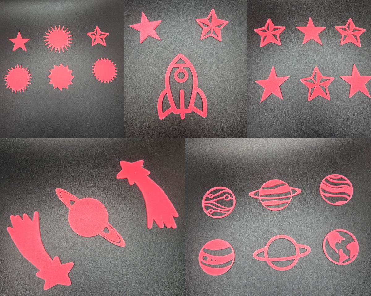 3D Printed Glow-in-the-Dark Ceiling Stickers