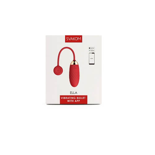 Svakom Ella APP Controlled Silicone Vibrating Egg Red