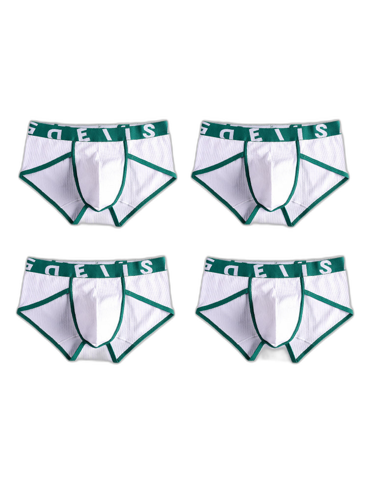 4-pack Men's Ultra-Soft Breathable Cotton High-Stretch Briefs