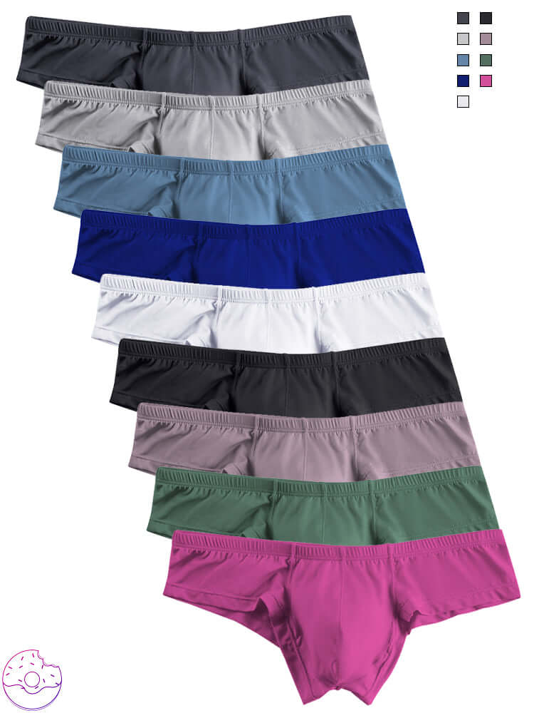 Men's Solid Color Low Rise Breathable Modal Briefs