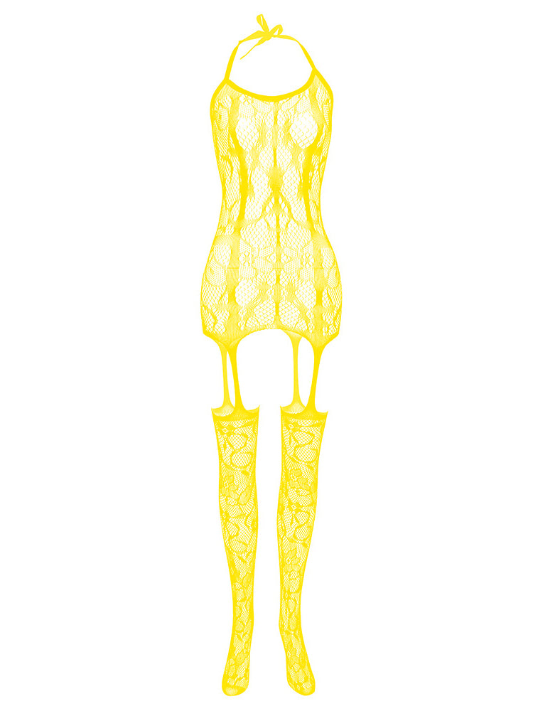 Front And Rear Cutout Sock Bodysuit