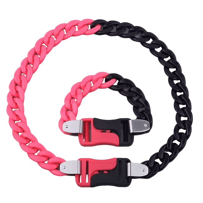 Acrylic Chain Pink/Black
