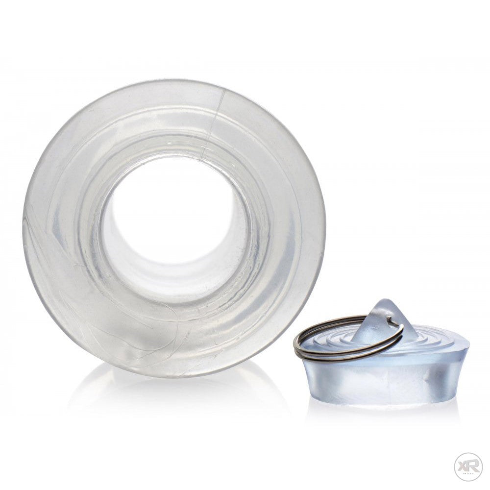 Ass Bung Clear Hollow Anal Dilator with Plug