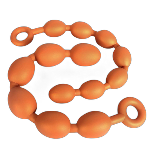 Drake - Silicone Anal Beads - 3 Sizes Anal Balls - Anal Chain with a Pull Ring